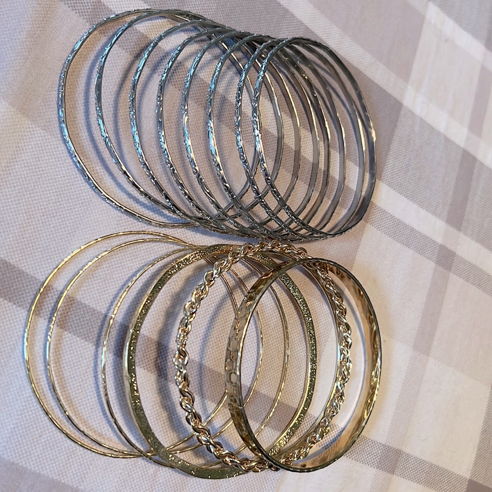 Silver & Gold Bangles